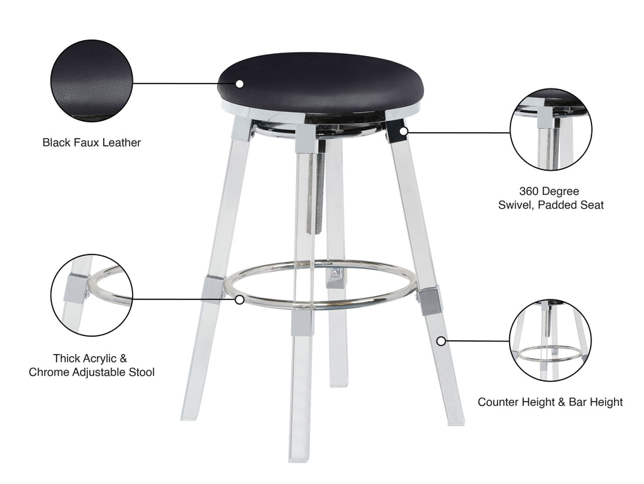 Venus Faux Leather Adjustable Stool - Sterling House Interiors