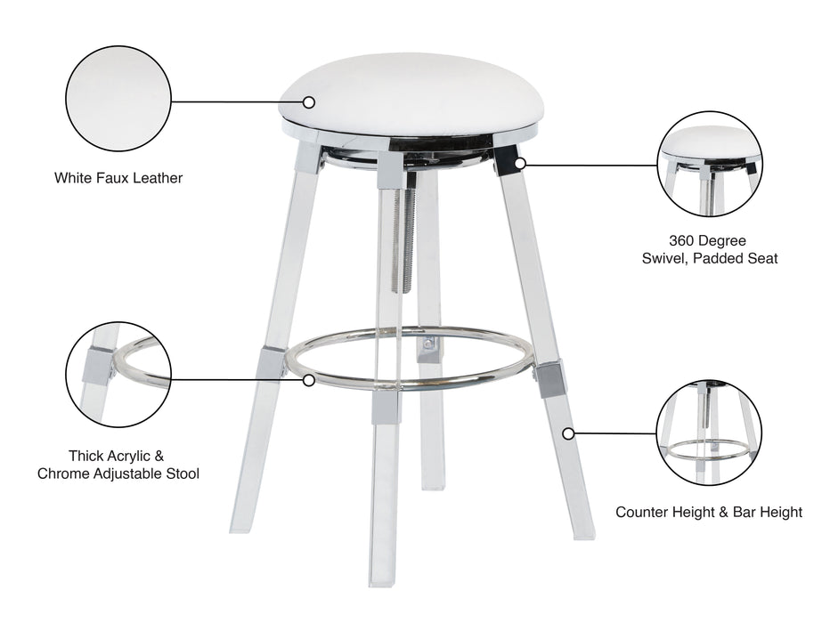 Venus Faux Leather Adjustable Stool - Sterling House Interiors