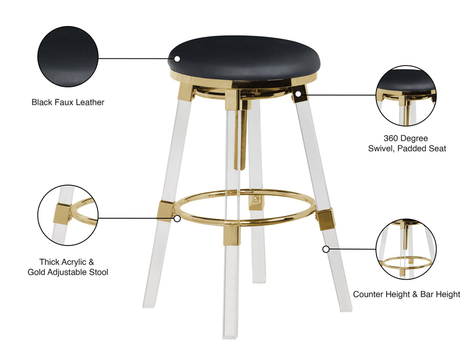 Venus Faux Leather Adjustable Stool - Sterling House Interiors