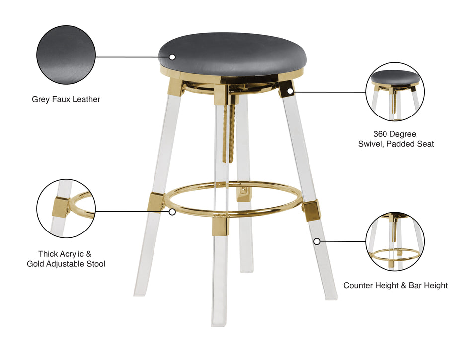 Venus Faux Leather Adjustable Stool - Sterling House Interiors