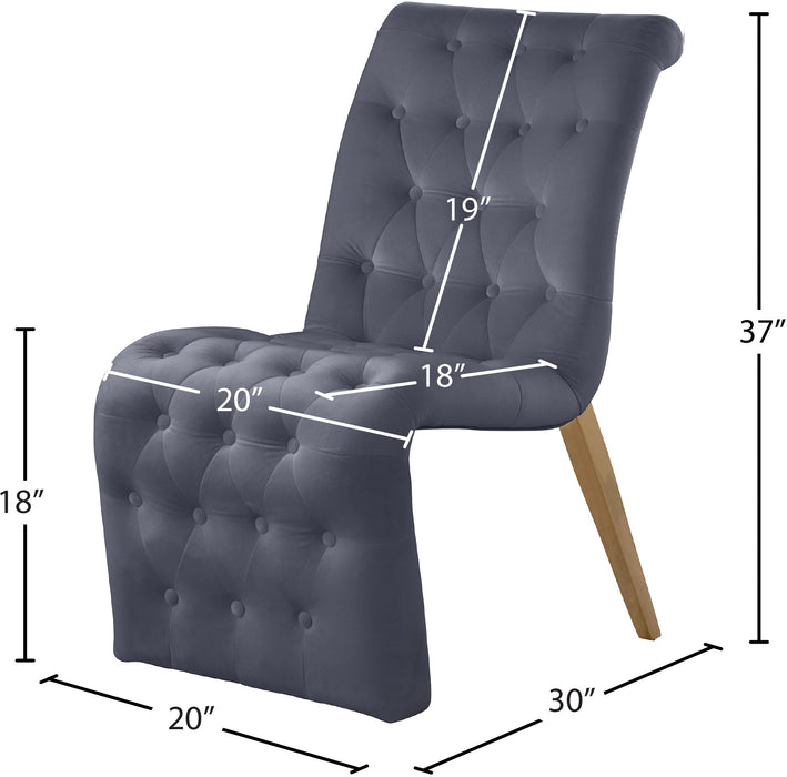 Curve Velvet Dining Chair - Sterling House Interiors