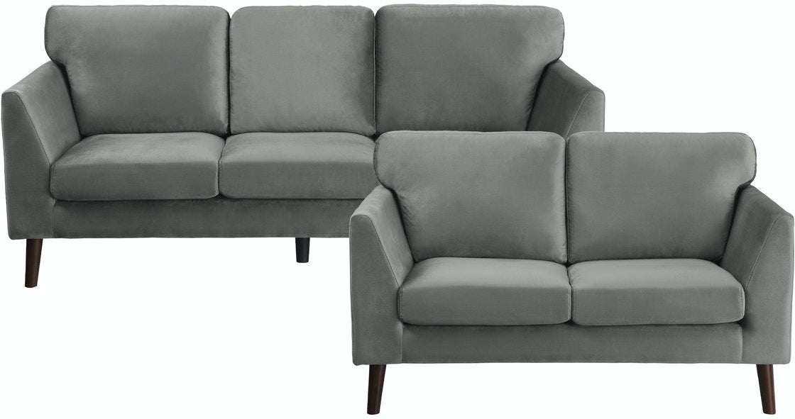 Tolley 2pc Set Sofa, Love - Gray