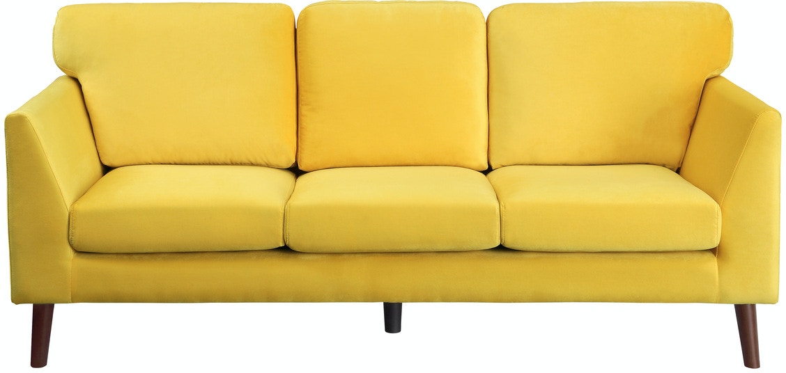 Tolley 2pc Set Sofa, Love - Yellow