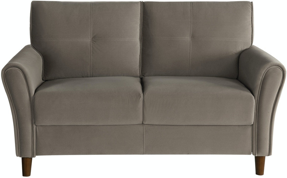 Dunleith  Love Seat -Brown