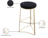 Tres Velvet Bar Stool - Sterling House Interiors