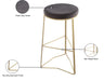 Tres Velvet Bar Stool - Sterling House Interiors