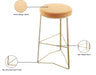 Tres Velvet Bar Stool - Sterling House Interiors