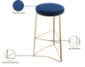 Tres Velvet Bar Stool - Sterling House Interiors