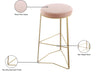 Tres Velvet Bar Stool - Sterling House Interiors