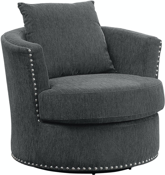 Morelia Swivel Chair -Charcoal