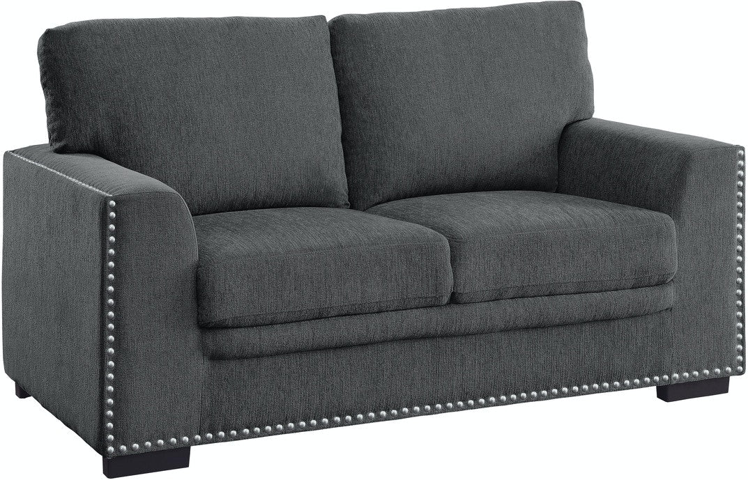 Morelia Love Seat - Charcoal