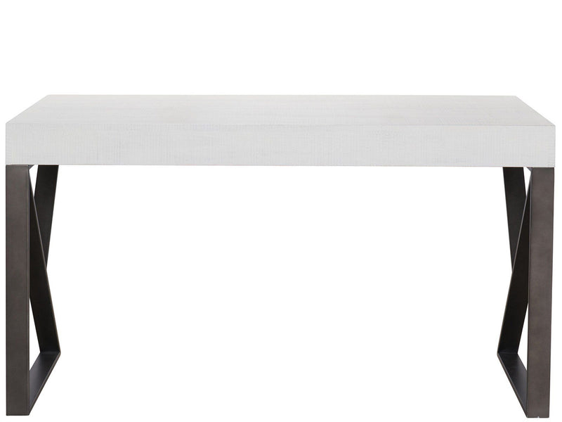 Modern Farmhouse Ronan Writing Desk Pearl Silver