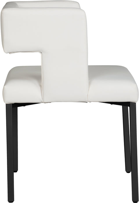 Caleb Faux Leather Dining Chair - Sterling House Interiors