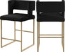 Caleb Velvet Counter Stool - Sterling House Interiors
