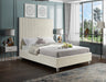 Cambodia Cream Queen Velvet Bed - Sterling House Interiors