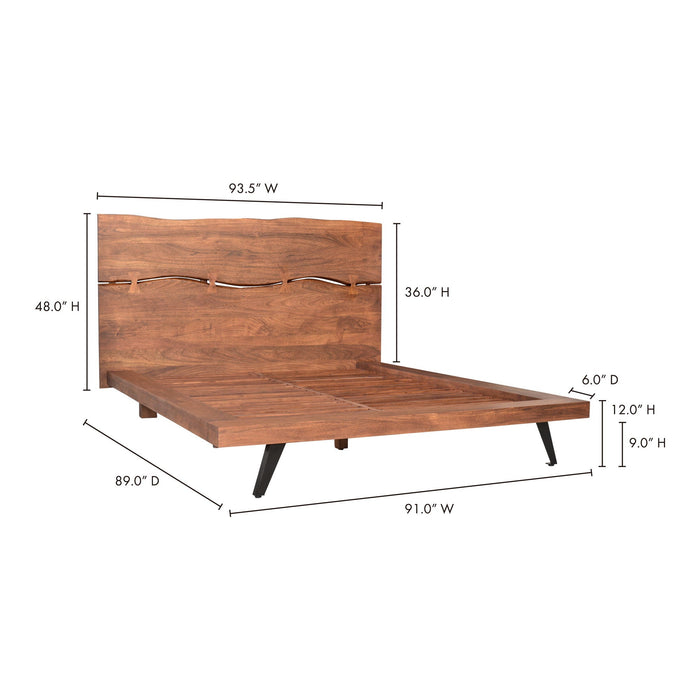 Madagascar Platform Bed Brown