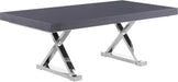 Excel Grey Oak Veneer Lacquer Extendable Dining Table (3 Boxes) - Sterling House Interiors