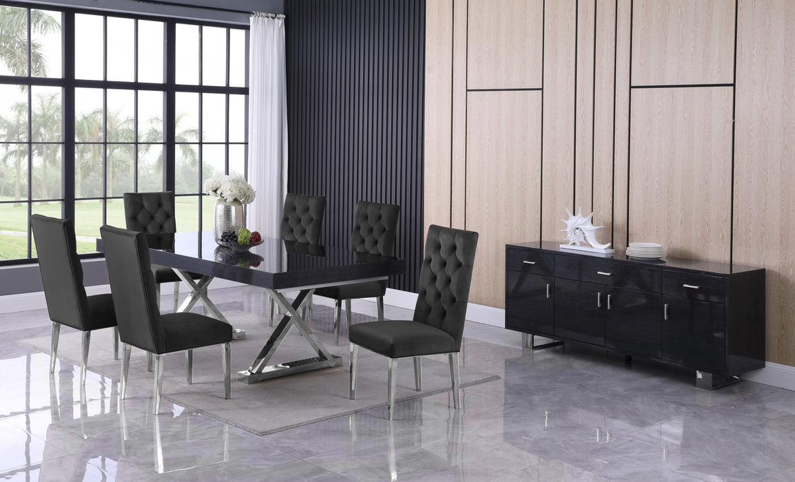 Excel Grey Oak Veneer Lacquer Extendable Dining Table (3 Boxes) - Sterling House Interiors