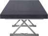 Excel Grey Oak Veneer Lacquer Extendable Dining Table (3 Boxes) - Sterling House Interiors