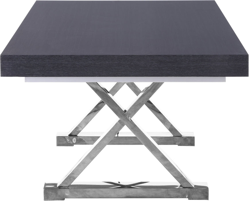 Excel Grey Oak Veneer Lacquer Extendable Dining Table (3 Boxes) - Sterling House Interiors