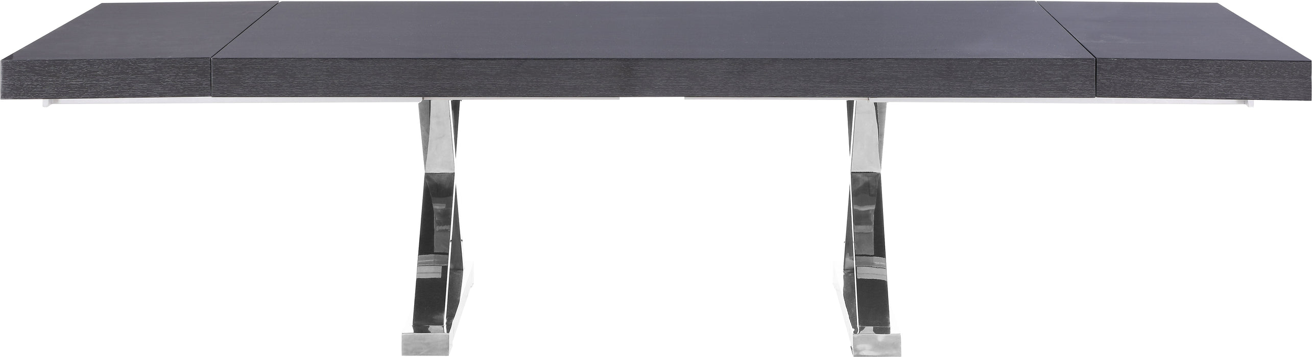 Excel Grey Oak Veneer Lacquer Extendable Dining Table (3 Boxes) - Sterling House Interiors