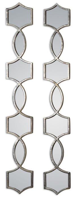 Vizela Metal Mirrors (Set of 2) Pearl Silver