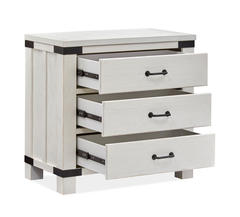 Harper Springs Bachelor Chest With Metal Decoration