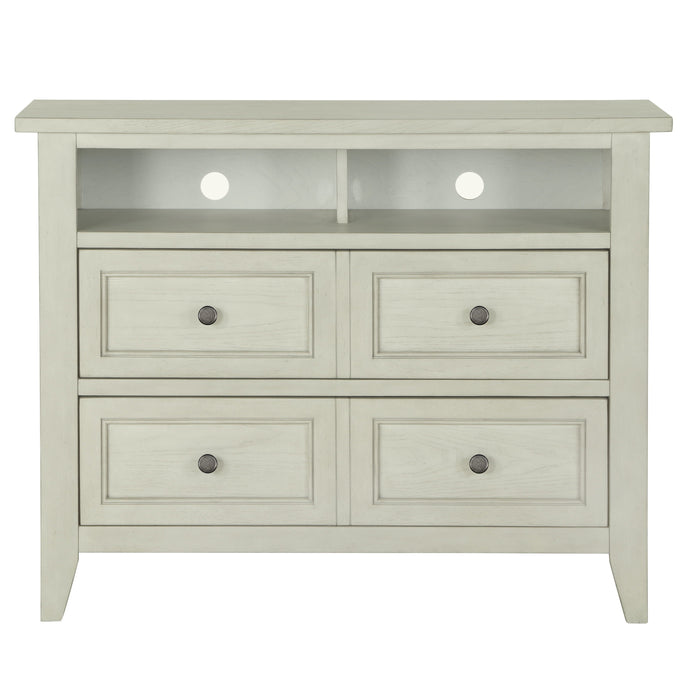 Raelynn 2 Drawer Media Chest In Weathered White