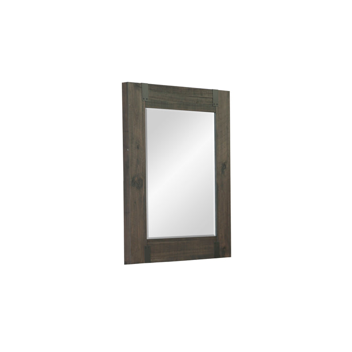 Abington Portrait Mirror In Weathered Charcoal