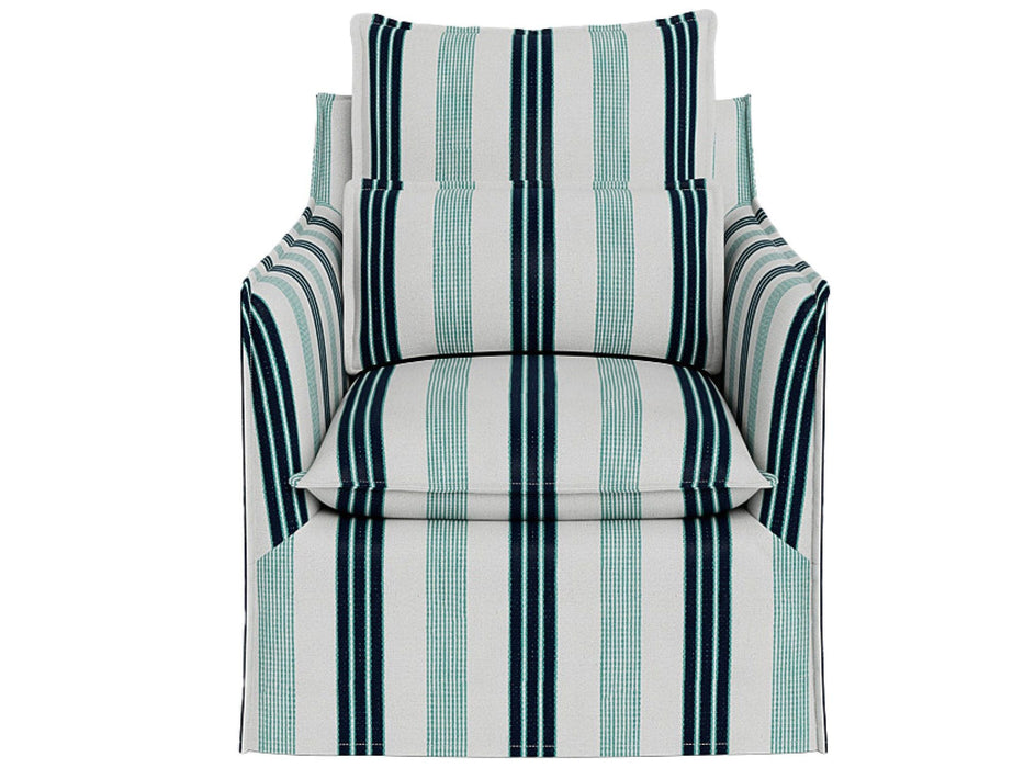 Siesta Key Outdoor Swivel Chair Special Order Blue