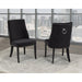 Lux Upholstered Dining Chair - Black Velvet - Sterling House Interiors
