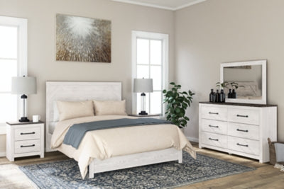 Gerridan 6Pc Queen Panel Bedroom Set - White/Gray - Sterling House Interiors