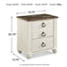 Willowton Two Drawer Night Stand - Sterling House Interiors