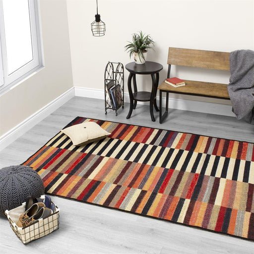 Sara Four Lanes Striped Rug - Sterling House Interiors