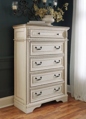 Realyn Five Drawer Chest - Sterling House Interiors