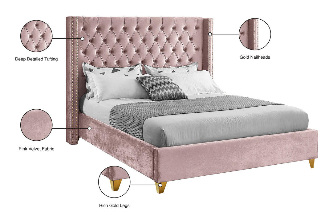 Barolo Velvet Bed - Sterling House Interiors