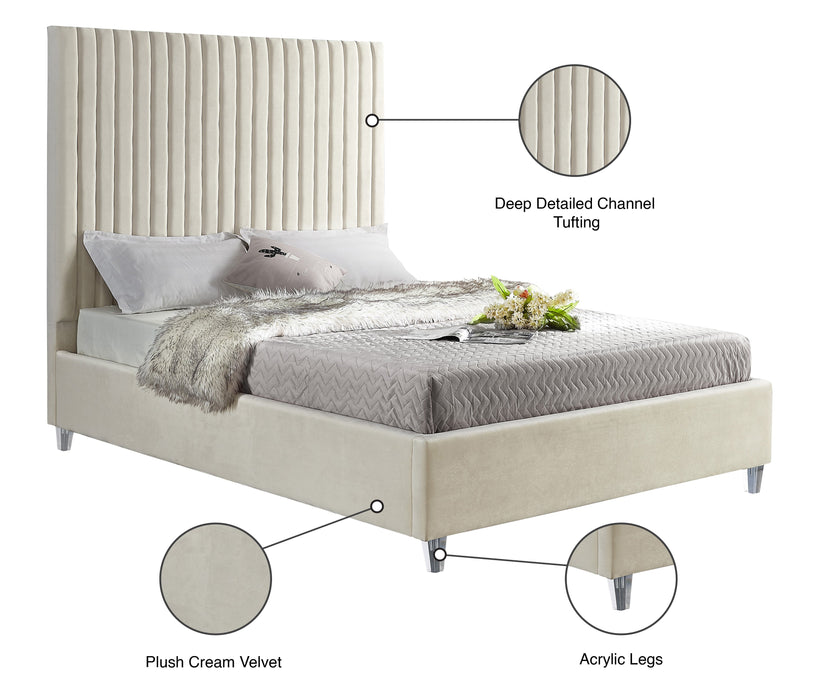 Candace Velvet Bed - Sterling House Interiors