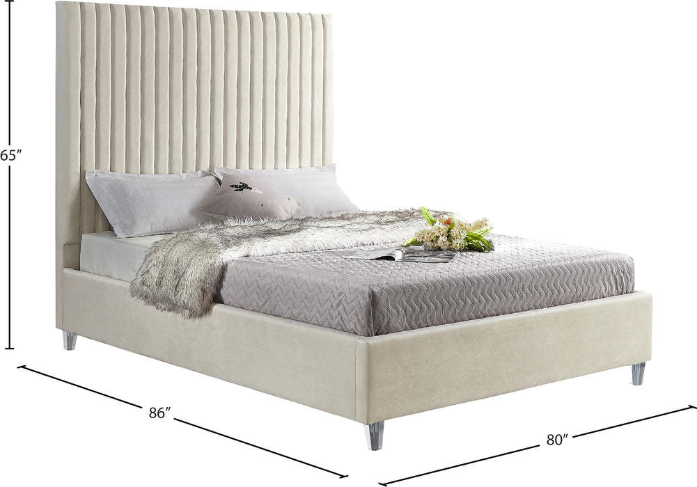 Candace Velvet Bed - Sterling House Interiors