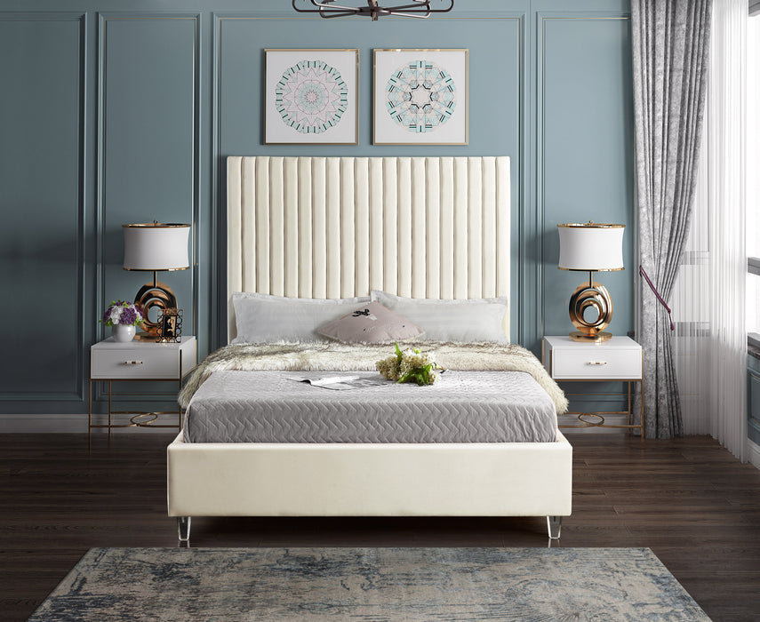 Candace Velvet Bed - Sterling House Interiors