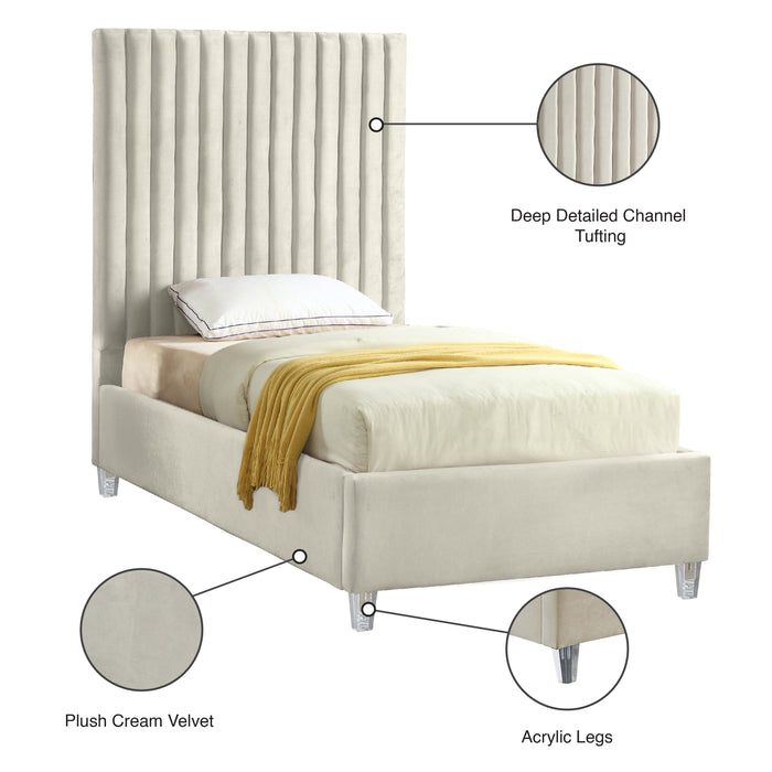 Candace Velvet Bed - Sterling House Interiors