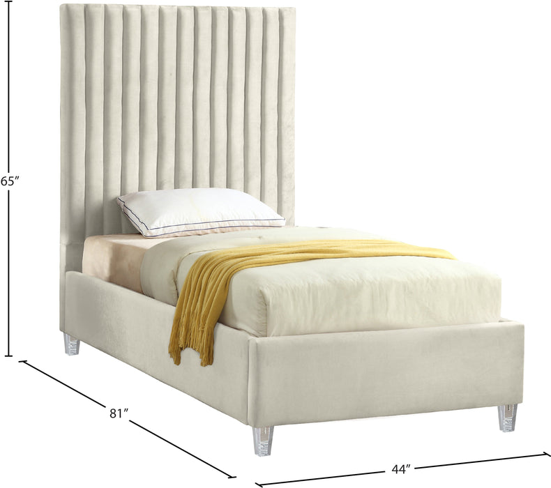 Candace Velvet Bed - Sterling House Interiors