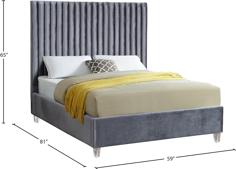 Candace Velvet Bed - Sterling House Interiors