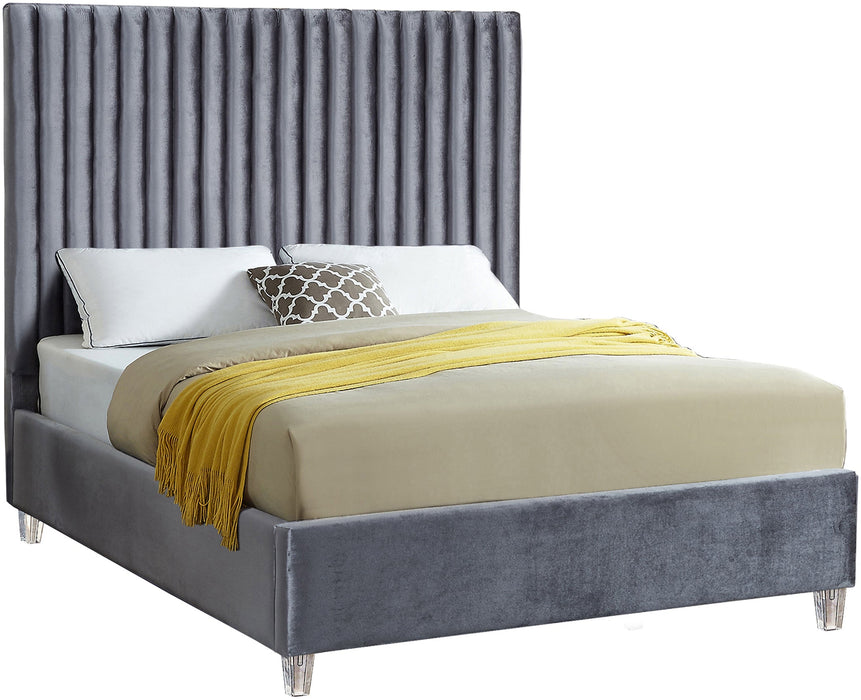 Candace Velvet Bed - Sterling House Interiors