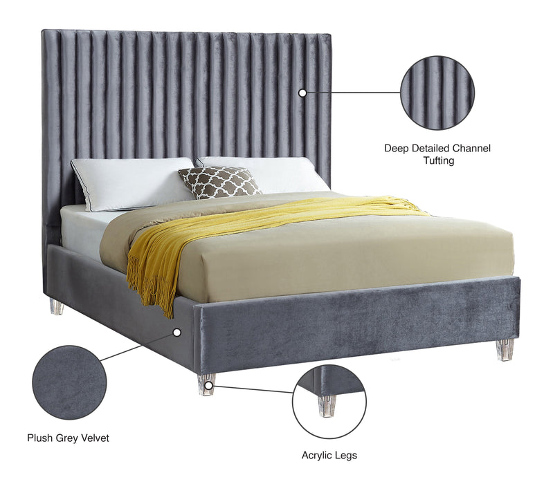 Candace Velvet Bed - Sterling House Interiors