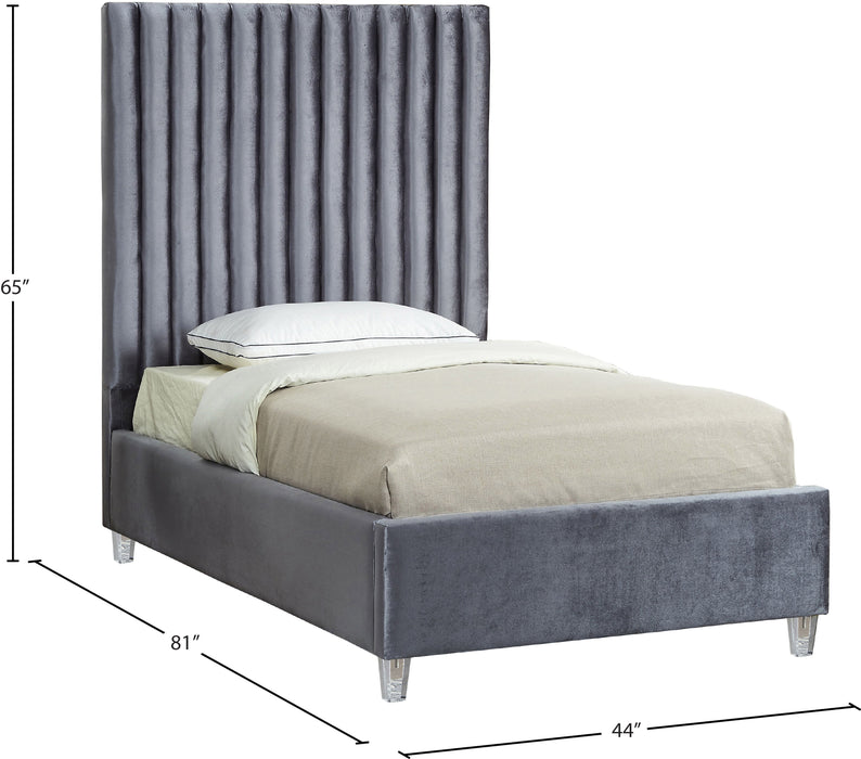 Candace Velvet Bed - Sterling House Interiors