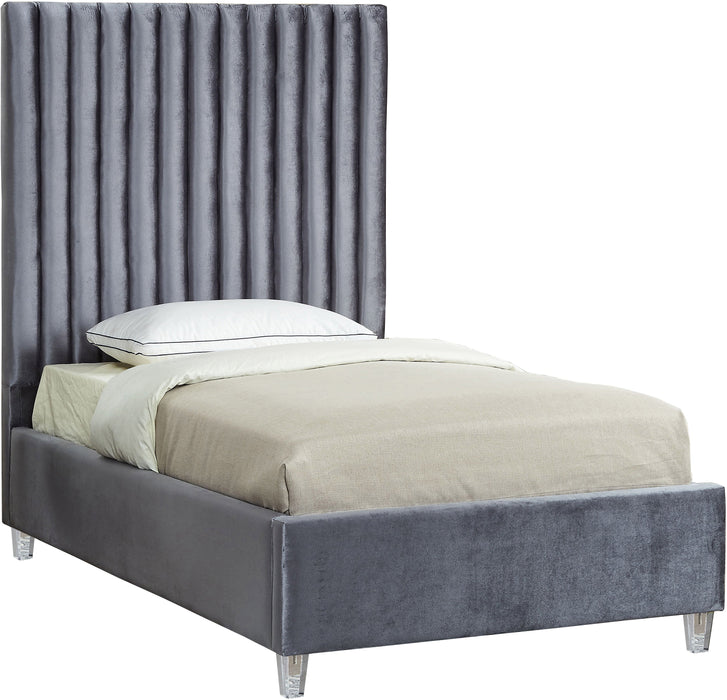 Candace Velvet Bed - Sterling House Interiors