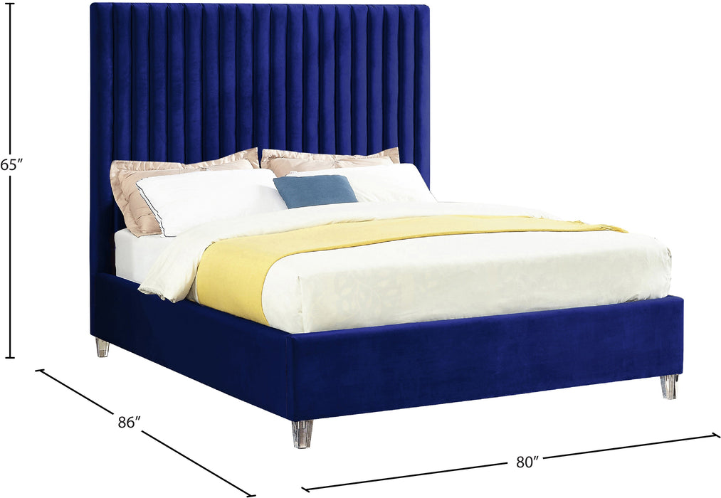 Candace Velvet Bed - Sterling House Interiors