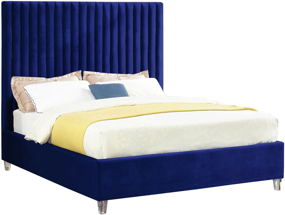 Candace Velvet Bed - Sterling House Interiors