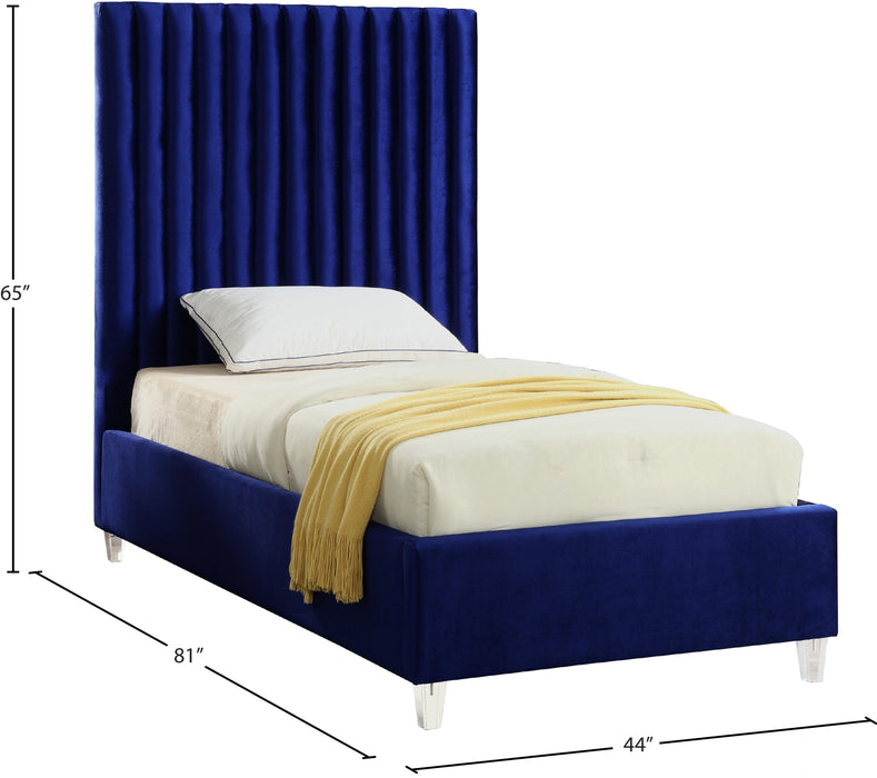 Candace Velvet Bed - Sterling House Interiors