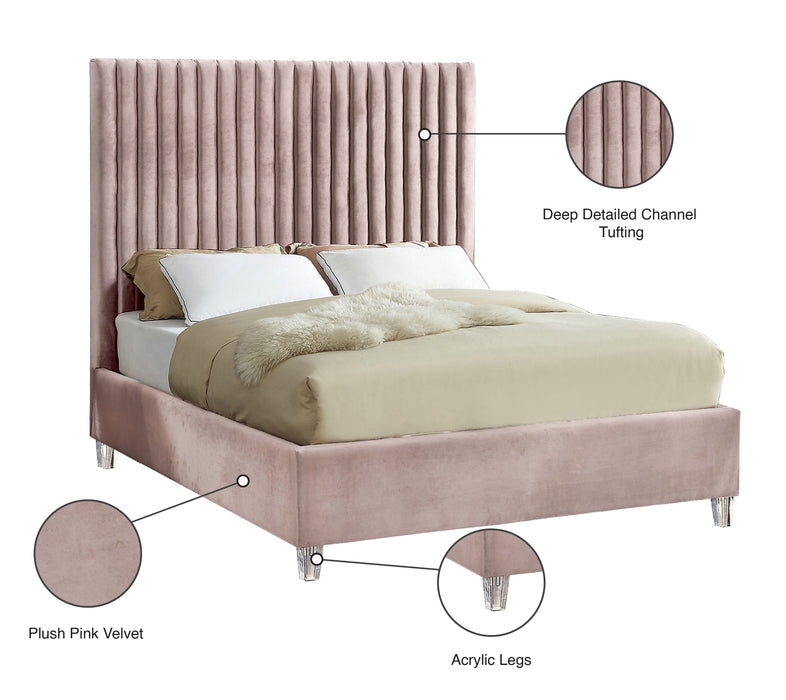 Candace Velvet Bed - Sterling House Interiors